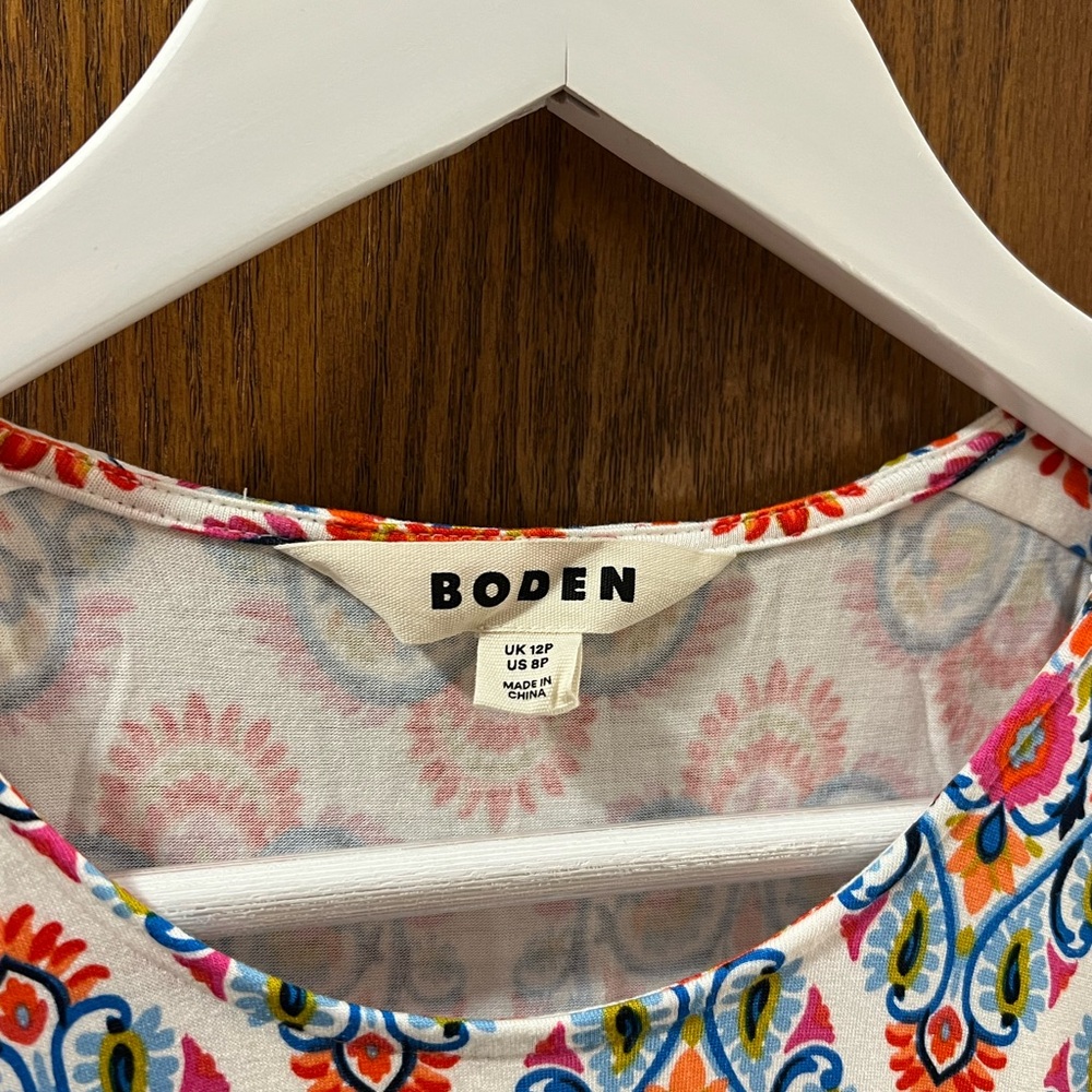 NWOT Boden Multicolor Paisley Midi Dress - Picture 2 of 7